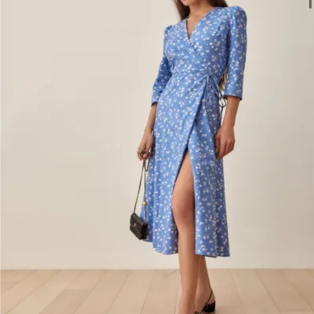 Reformation Blue Hilltop dress - Picture 2 of 9